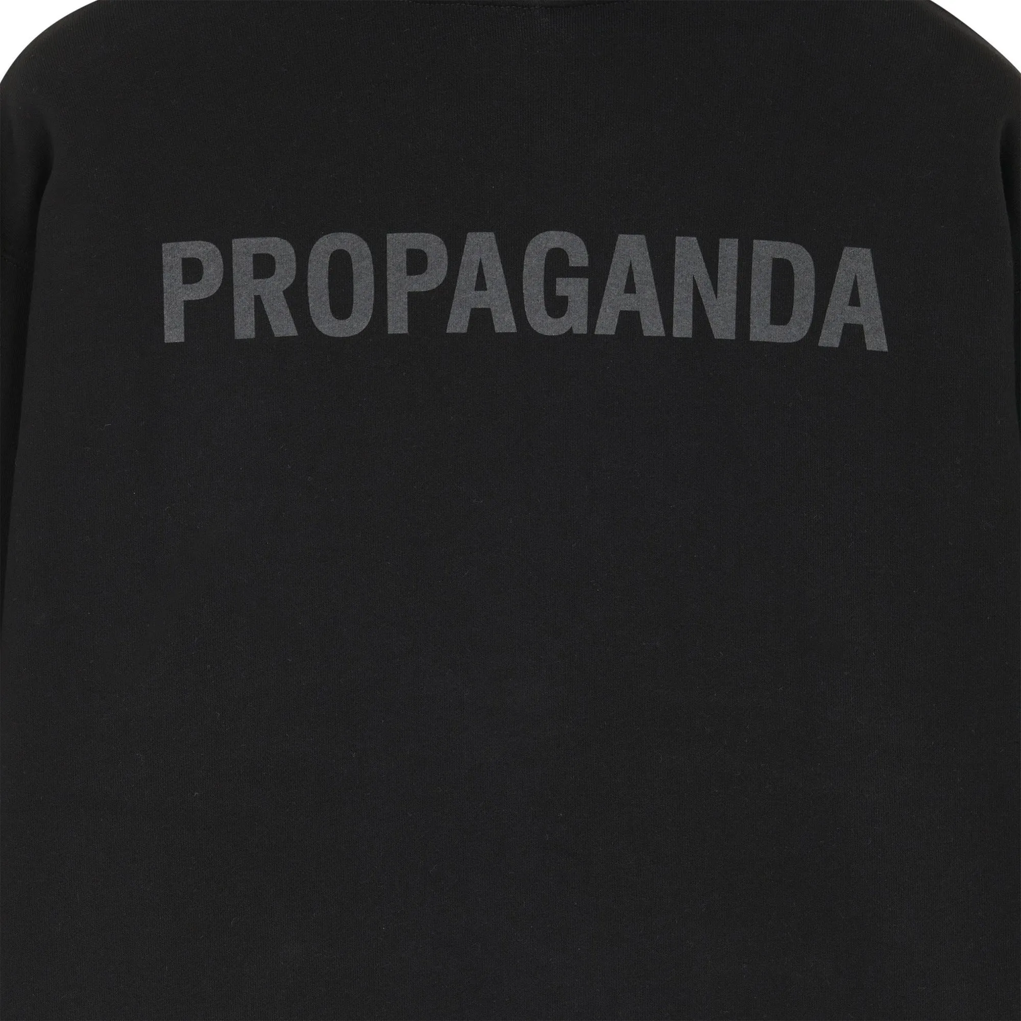 Propaganda Sweatshirt with hood and kangaroo pocket Logo Hoodie 22FWPRFE802-01 black