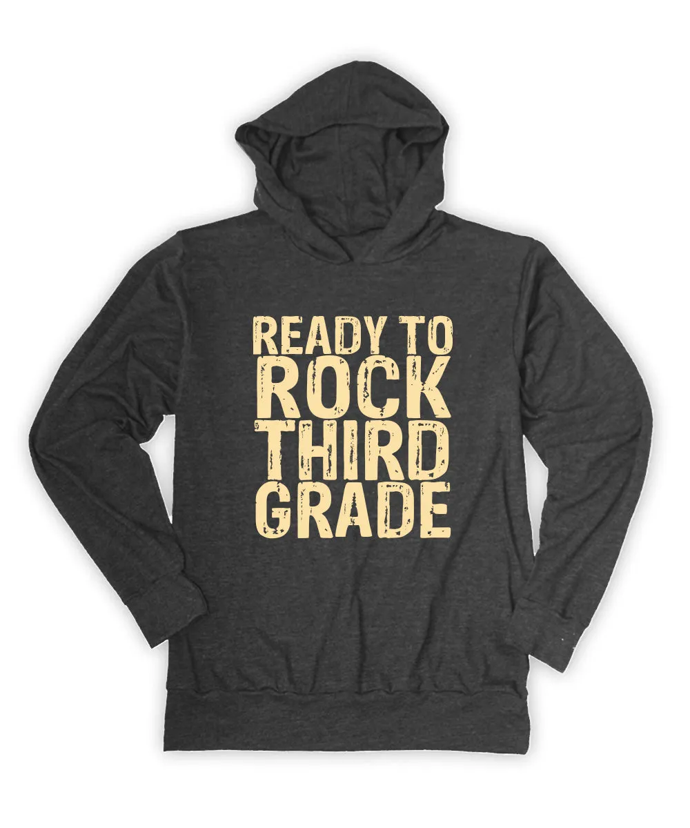 'Ready to Rock Third Grade' Lightweight Hoodie