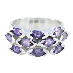 Riyo Bonny Gemstone Amethyst 925 Sterling Silver Rings Dior Jewelry