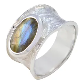 Riyo Classy Gemstones Labradorite 925 Silver Rings Pawn Shop Jewelry