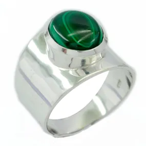 Riyo Enticing Stone Malachite Sterling Silver Rings Women’S Jewelry