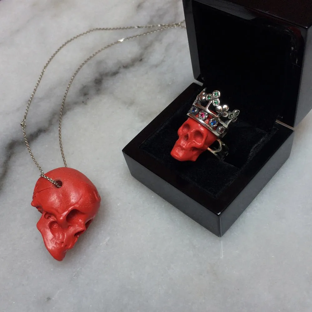 Rose Skull pendant - final sale