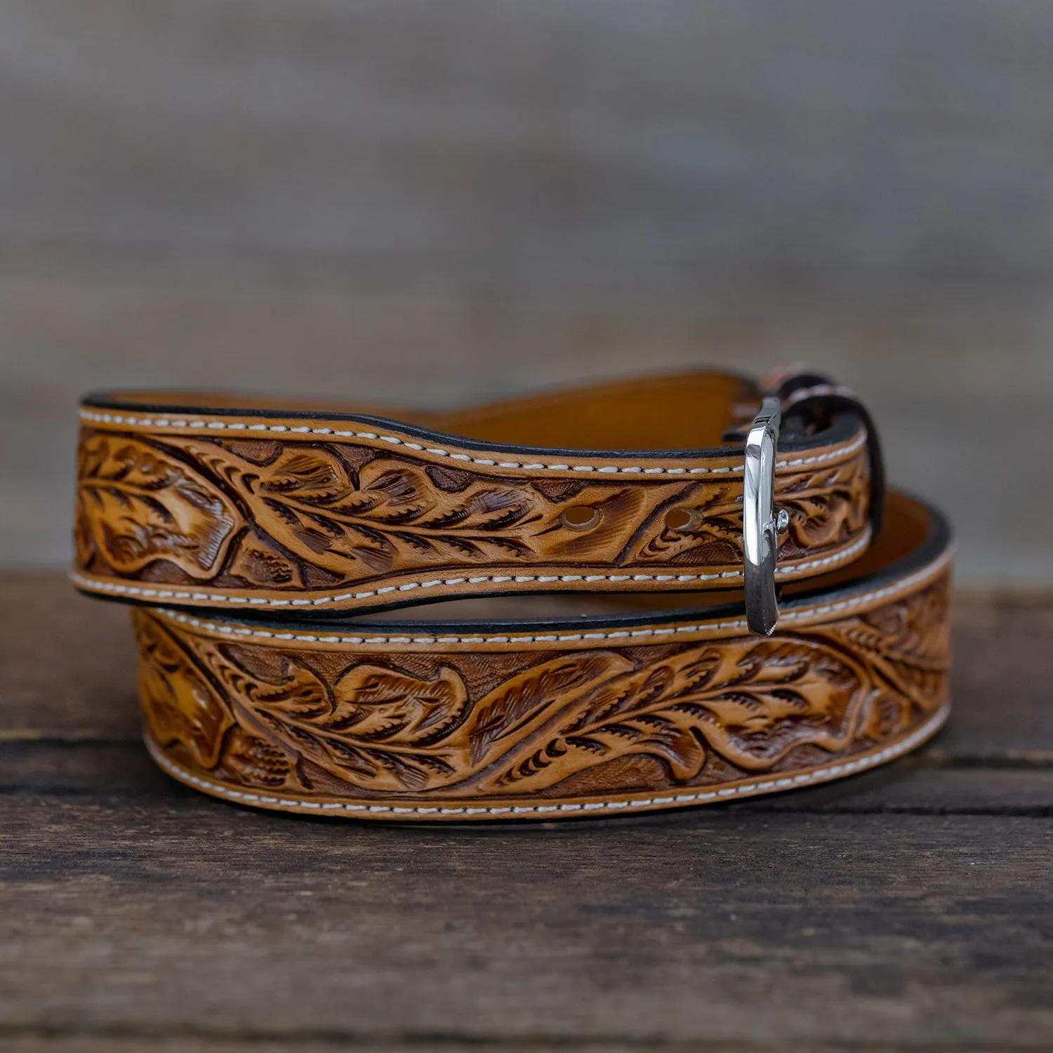 Russet Running Oak Leaf Belt