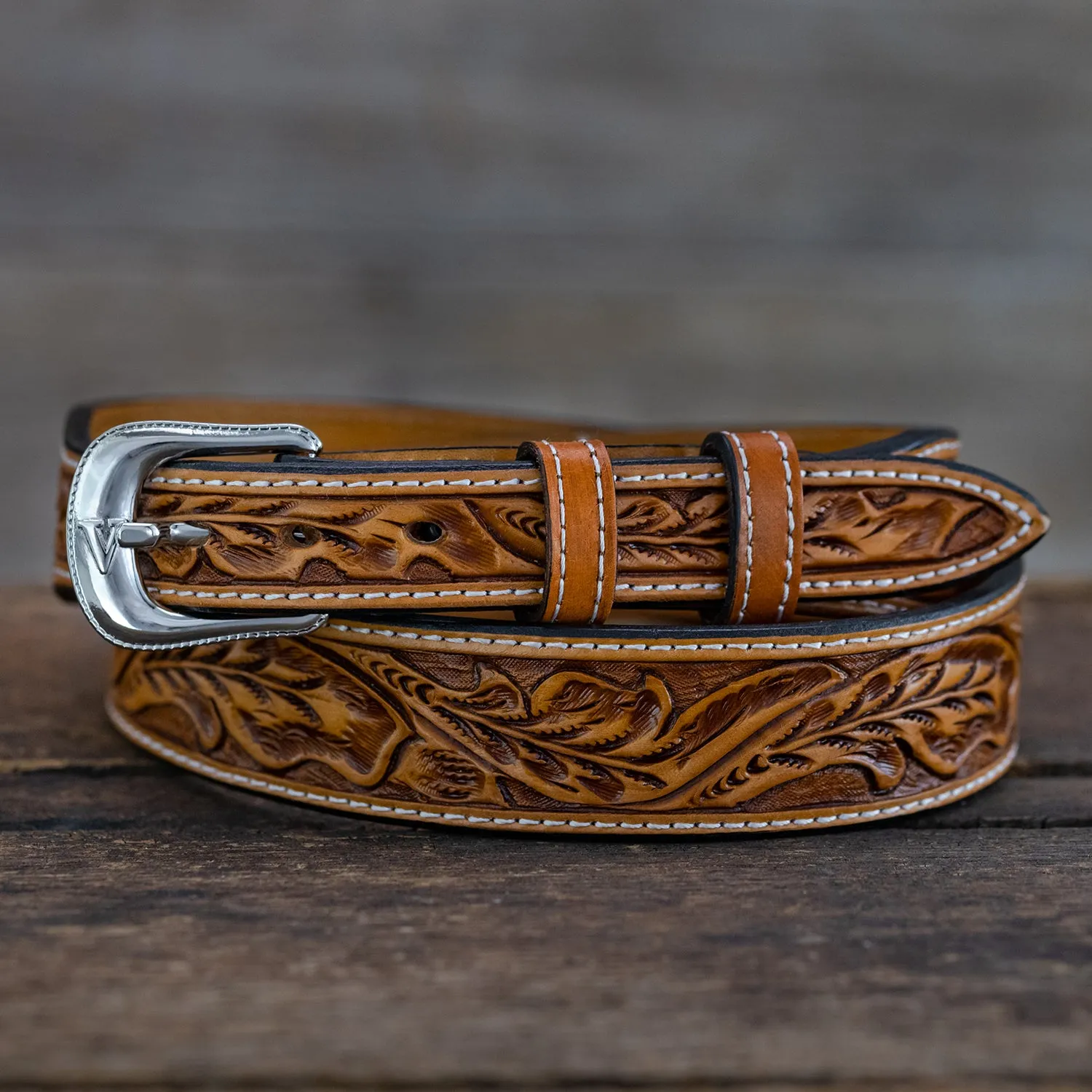 Russet Running Oak Leaf Belt