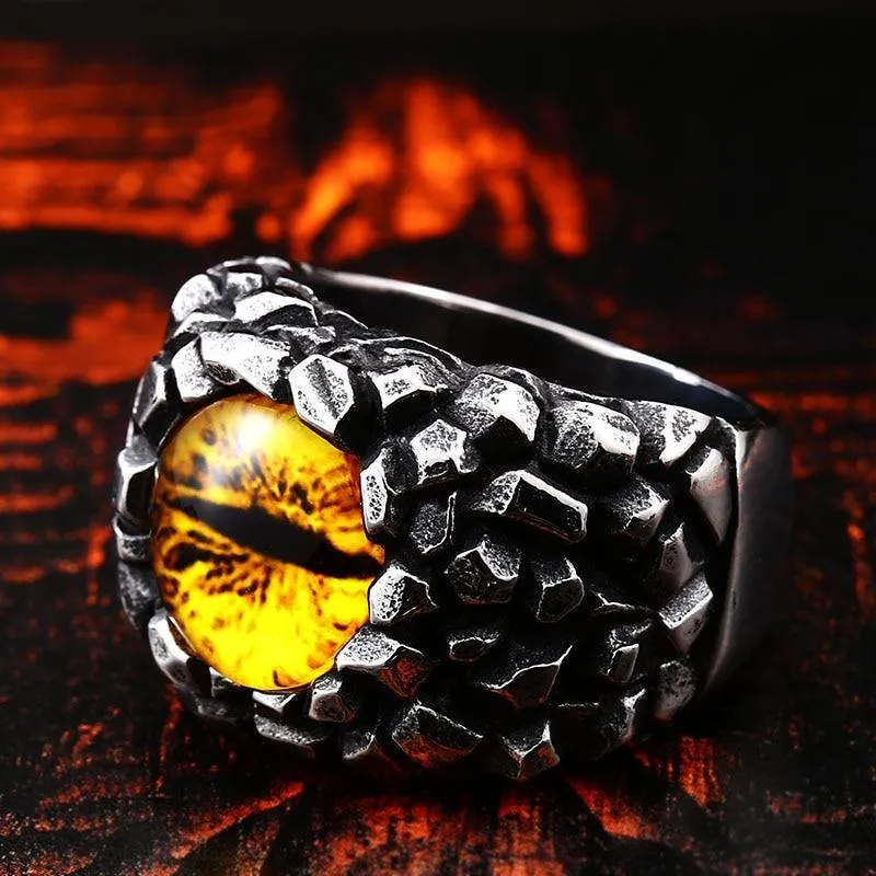 Scaly Dragon's Eye Ring