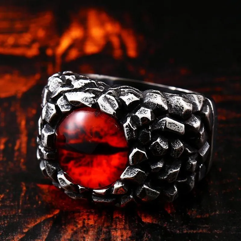 Scaly Dragon's Eye Ring