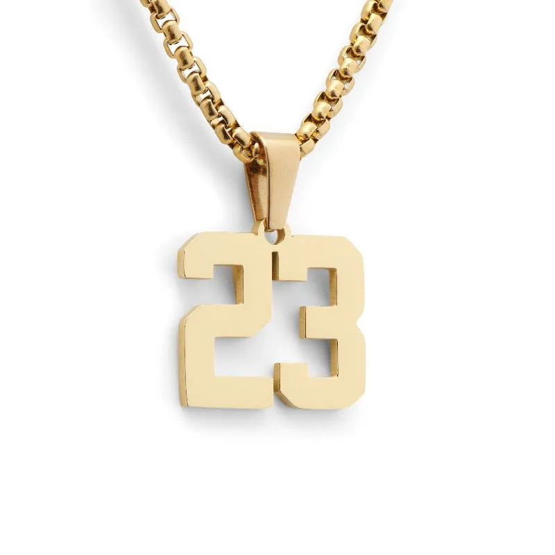 Stainless Steel Custom Number Pendant