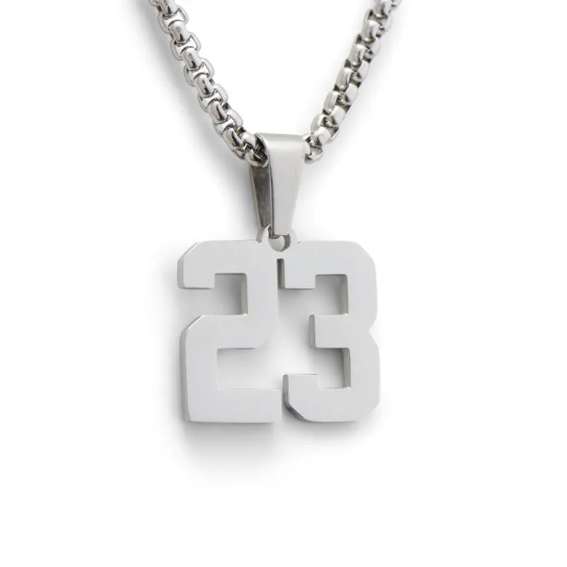 Stainless Steel Custom Number Pendant