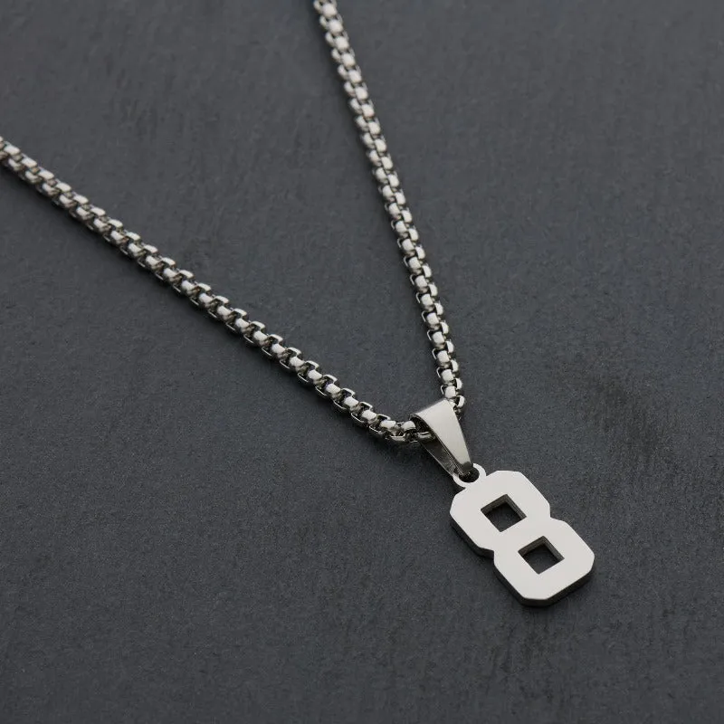 Stainless Steel Custom Number Pendant