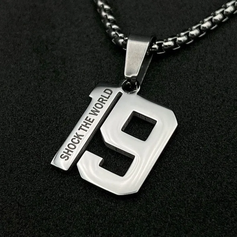 Stainless Steel Custom Number Pendant