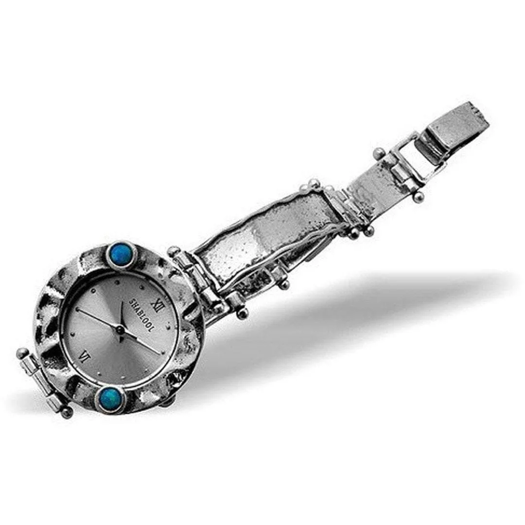 Sterling Silver Watch. Handcrafted Sterling Silver 925 Bracelet Watch Japanese movement