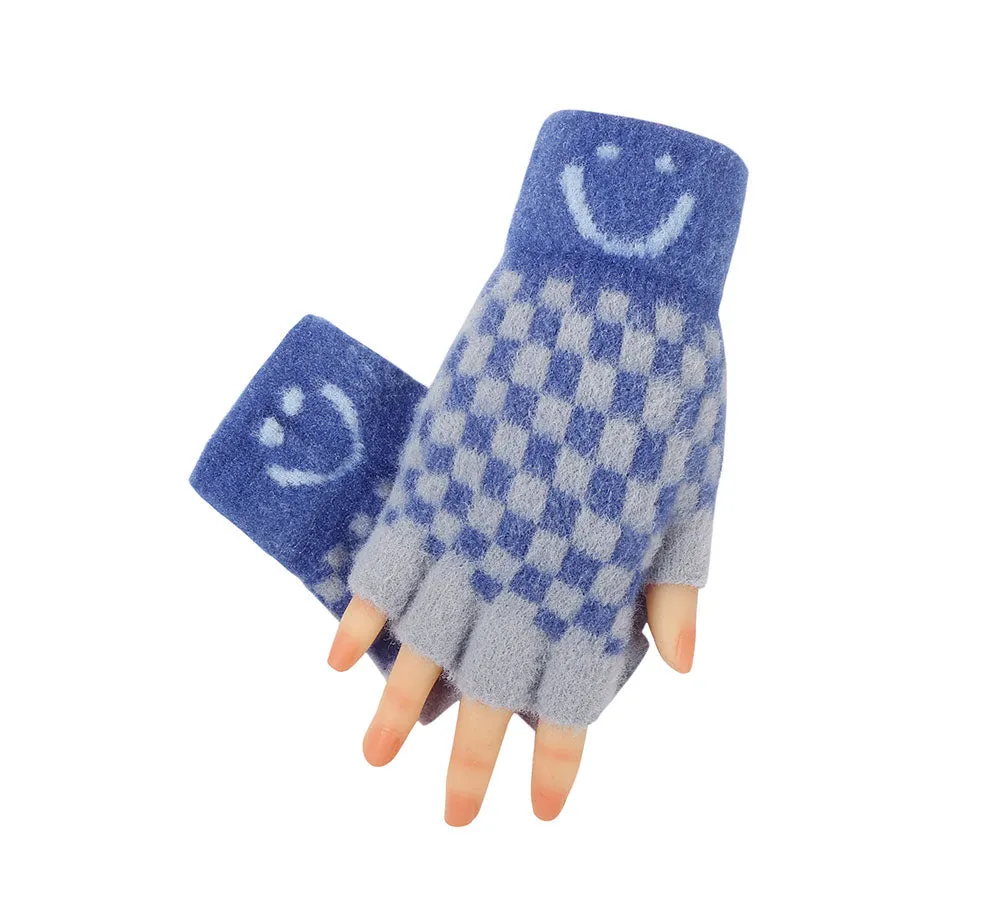 TARRAMARRA Kids Knit Fingerless Ultra Plush Knit Gloves