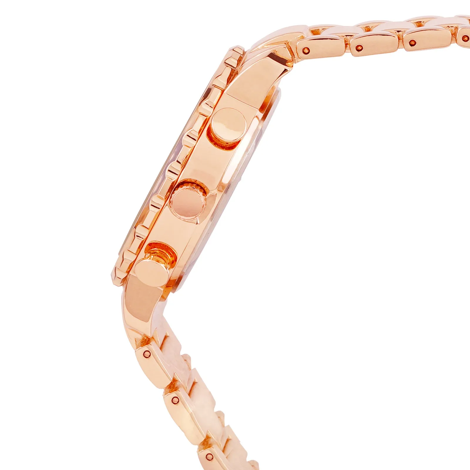 Taye All Rosegold Metallic Strap Watch