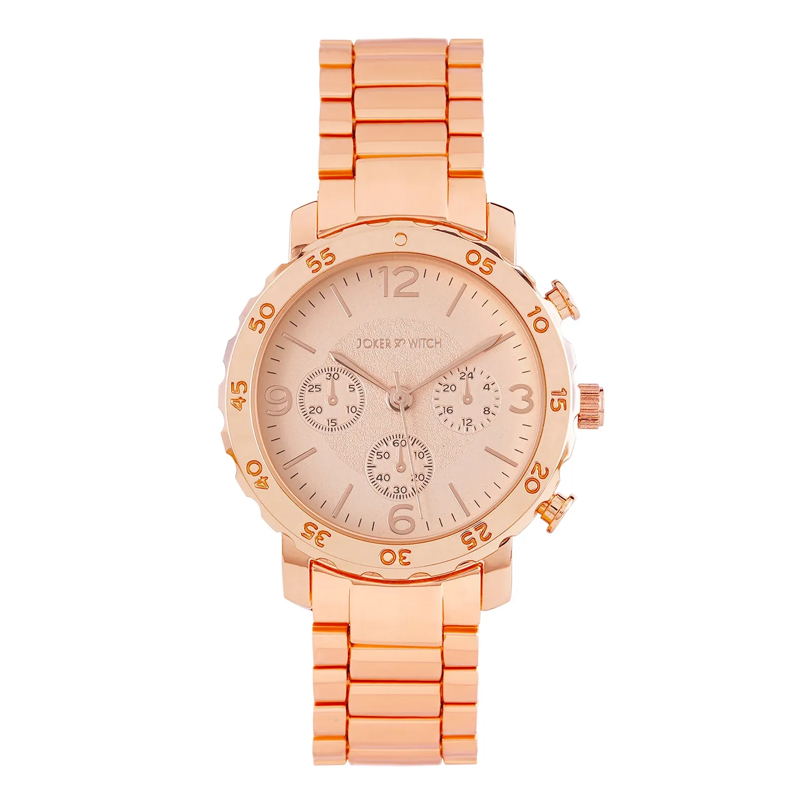 Taye All Rosegold Metallic Strap Watch