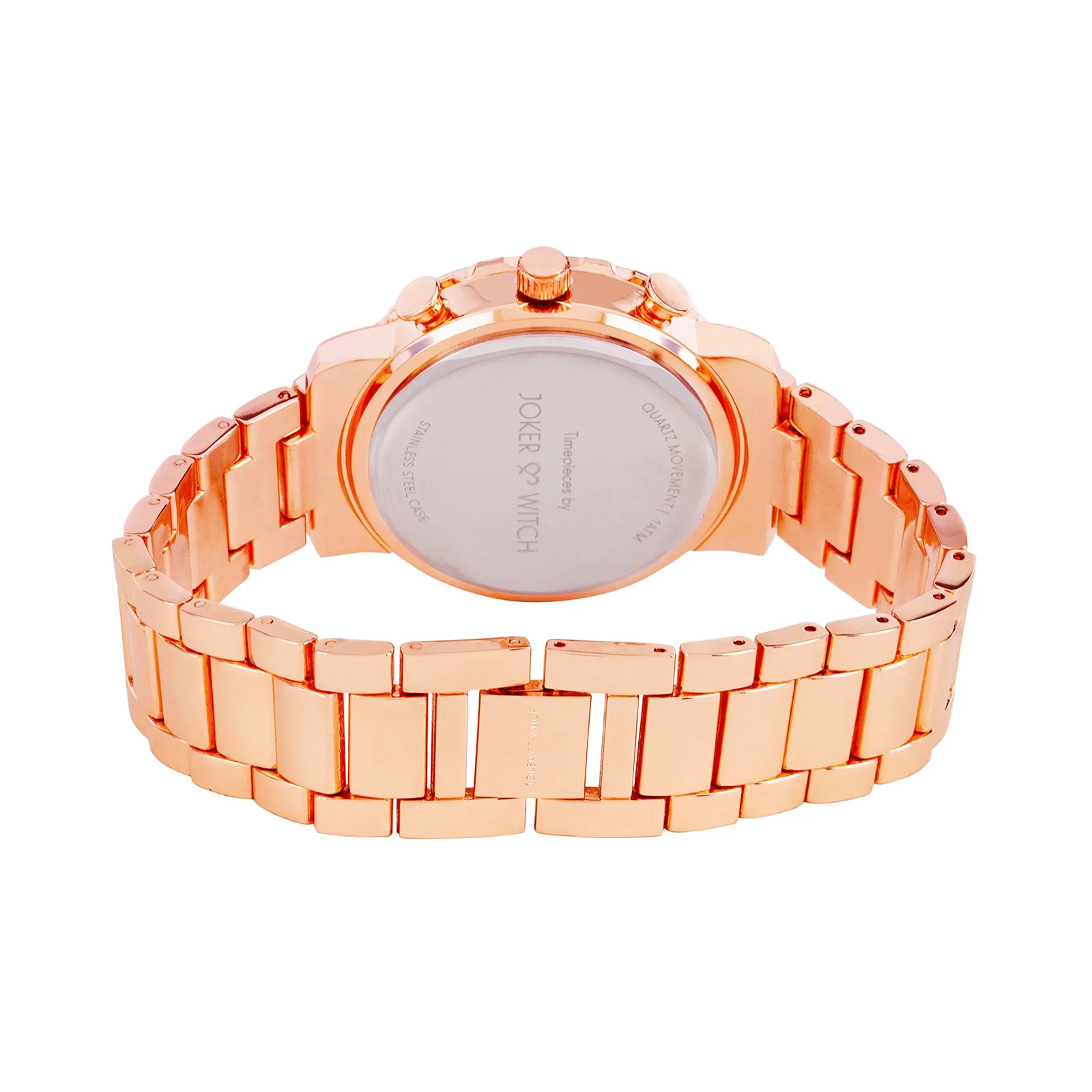 Taye All Rosegold Metallic Strap Watch