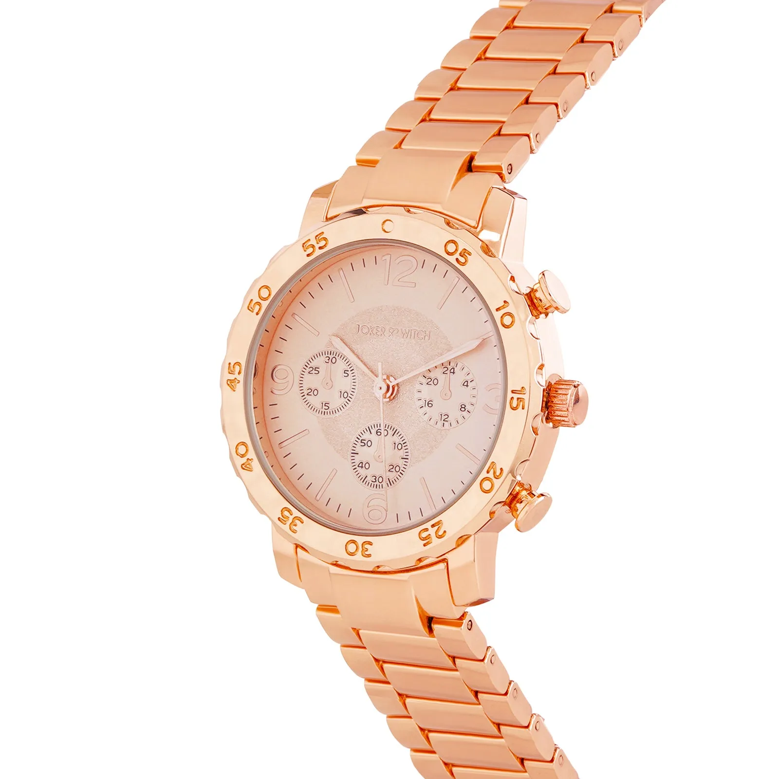 Taye All Rosegold Metallic Strap Watch