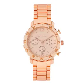 Taye All Rosegold Metallic Strap Watch