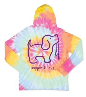 TIE DYE #2 PUP, HOODIE TEE