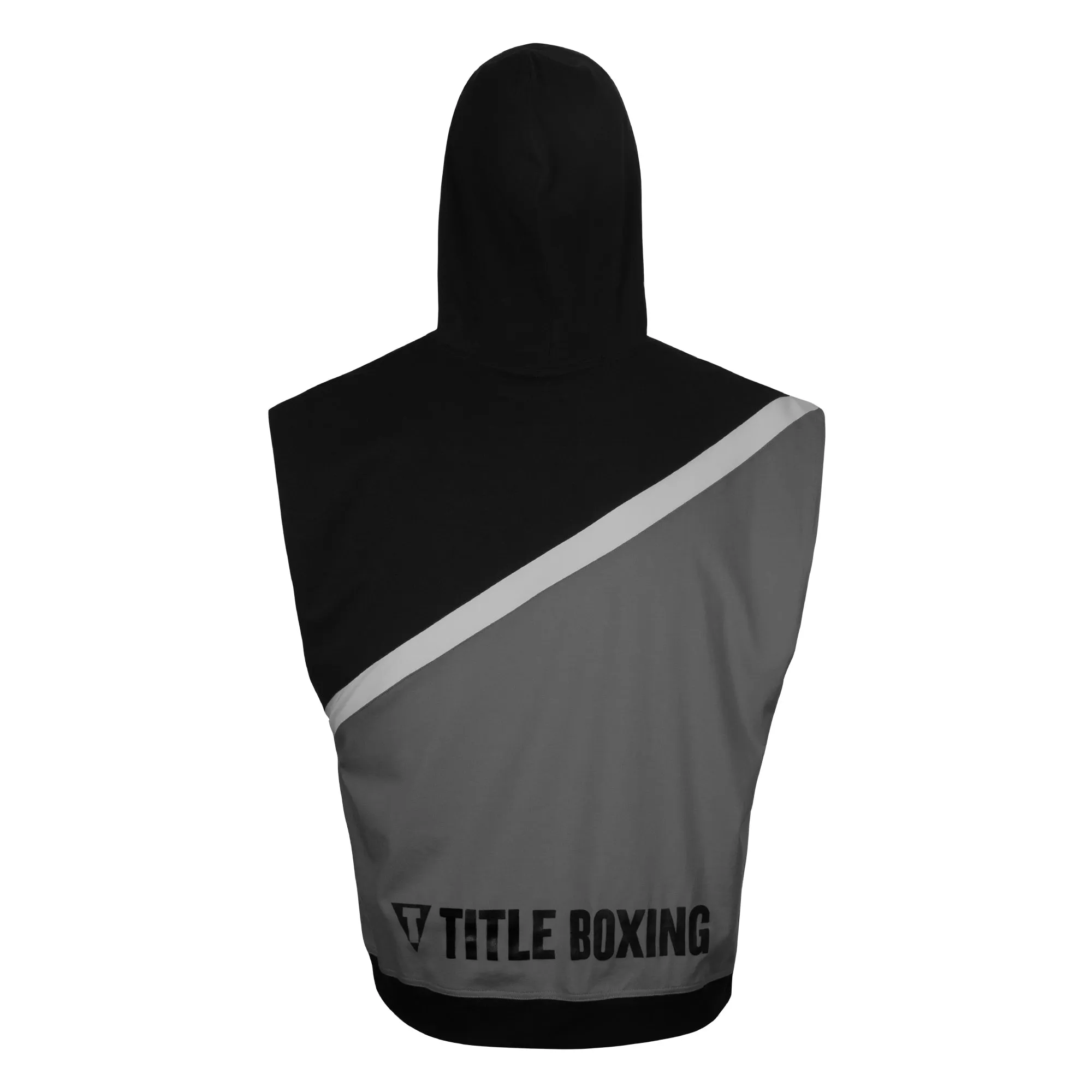 TITLE Boxing Split Combat Sleeveless Hoodie