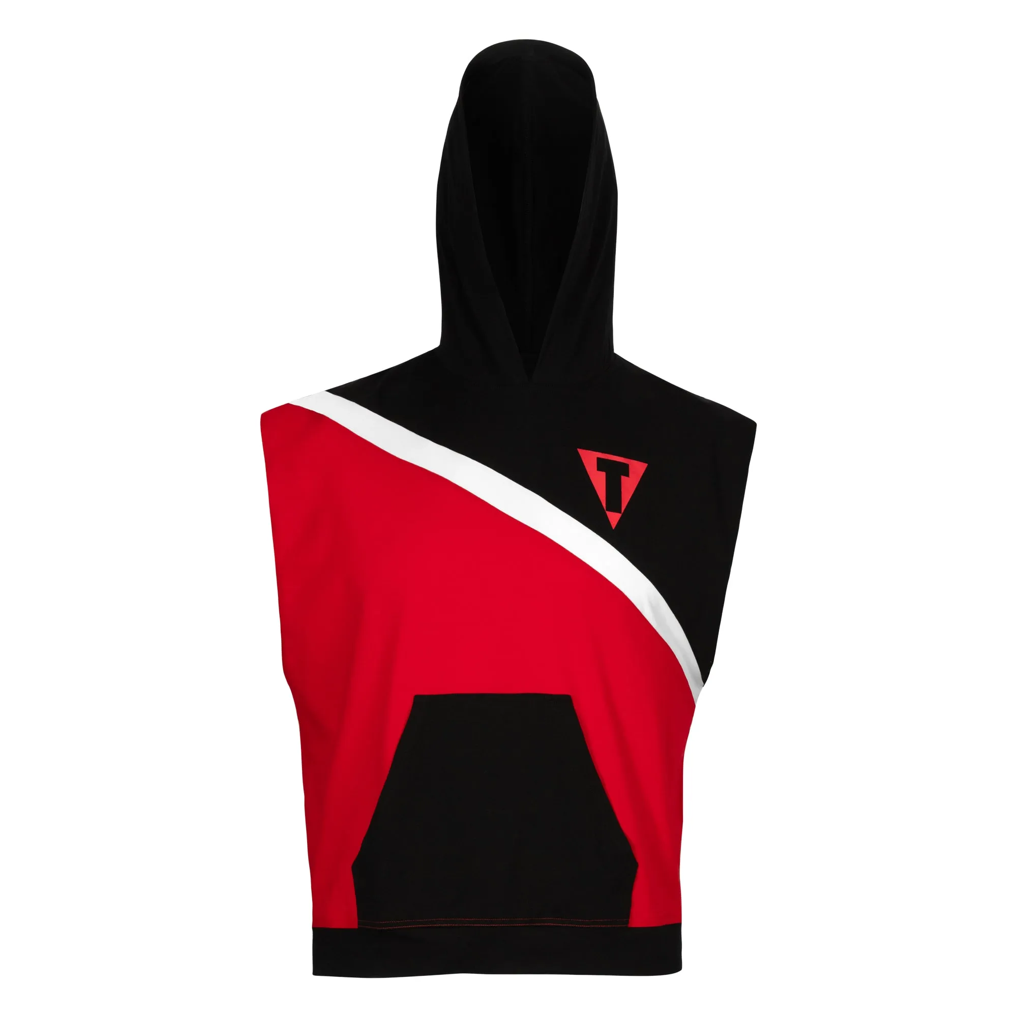 TITLE Boxing Split Combat Sleeveless Hoodie