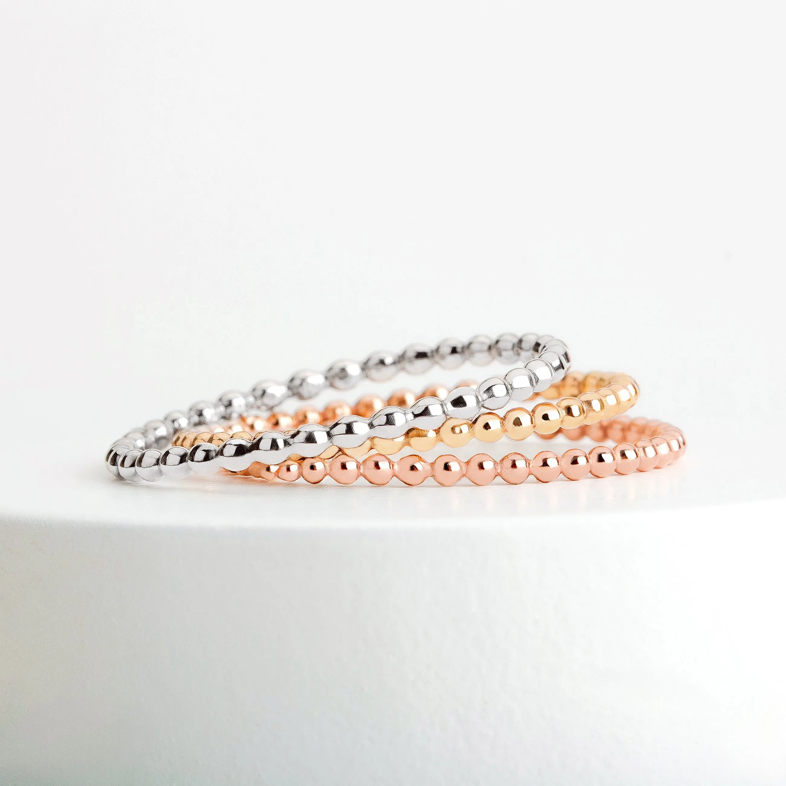 Trio of Dot Stacking Rings