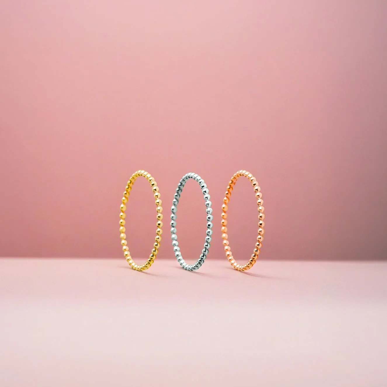 Trio of Dot Stacking Rings