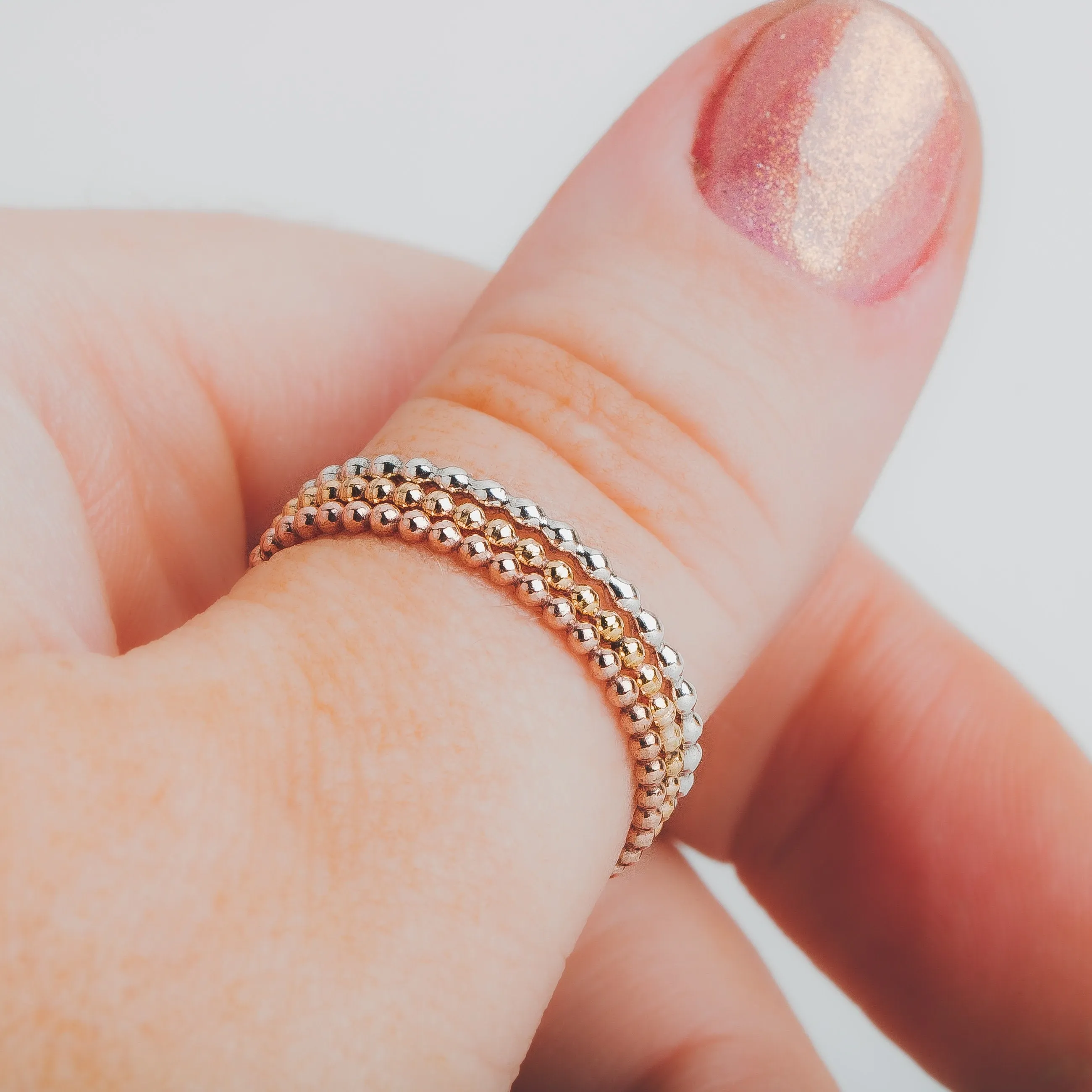 Trio of Dot Stacking Rings