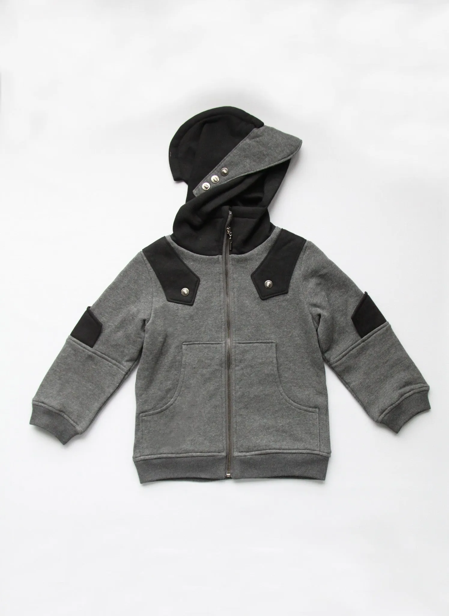 Vierra Rose Arthur Knight Hoodie in Black/Grey