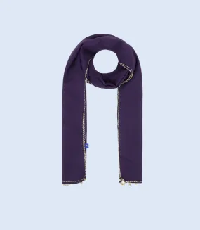 WA0843-PURPLE-Scarf For Women